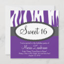 Search for zebra print birthday invitations Teenager