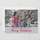Search for brush script christmas cards Pink