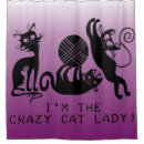 Search for black cat shower curtains Crazy cat lady