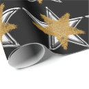 Search for silver star wrapping paper Black