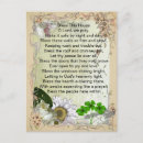 Search for irish prayer blessing postcards Clover