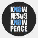 Search for know jesus stickers Peace