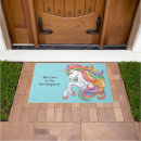 Search for rainbow unicorn doormats Cute