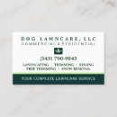 Search for outdoor services business cards Green