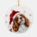 Search for cavalier king charles christmas tree decorations Santa