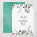 Search for winter greenery invitations Watercolor