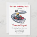 Search for go kart racing invitations Chequered flag