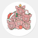 Search for funny pig stickers Winter