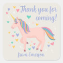 Search for unicorn square stickers Pink