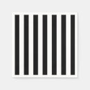 Search for black on white napkins Striped