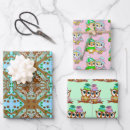 Search for owl christmas wrapping paper Blue