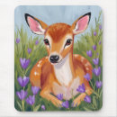 Search for cute fawn mousepads Flowers