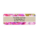 Search for pink purple floral return address labels Birthday