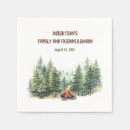 Search for family reunion napkins Woods