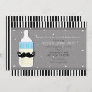 Search for moustache baby shower invitations Boys