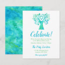 Search for teal bar bat mitzvah invitations Blue