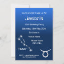 Search for taurus birthday invitations Constellation