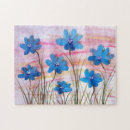 Search for colourful watercolor art puzzles Flowers
