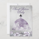Search for purple and silver sweet 16 invitations Tiara