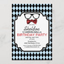 Search for nerd birthday invitations Glasses