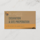 Search for excavation business cards Heavy equipment operator
