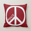 Search for peace sign symbol cushions Retro