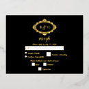 Search for postcard wedding invitations Gold foil