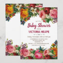 Search for vintage floral baby shower invitations Flowers