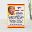 Search for donald trump thank you cards Political