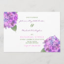 Search for purple pink hydrangea invitations Modern