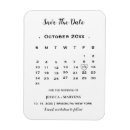 Search for calendar save the date magnets Typography