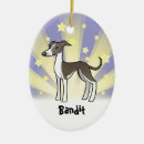 Search for italian greyhound christmas tree decorations Cartoon