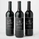Search for black white wine labels Typography