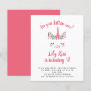 Search for unicorn cat invitations Pink