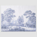 Search for blue toile tissue paper French