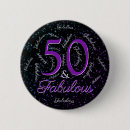 Search for glam badges 50th birthday party