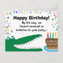 Search for teething invitations Alligator
