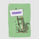Search for alligator golf equipment Illustration