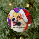 Search for smiling christmas tree decorations Santa