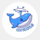 Search for funny whale stickers Blue