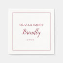 Search for burgundy wedding napkins Party