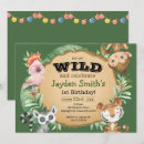 Search for exotic animals invitations Safari