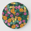 Search for vintage floral clocks Pattern