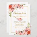 Search for coral quinceanera invitations Peach