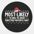 Search for open on christmas stickers Xmas