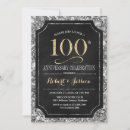 Search for 100th anniversary invitations Elegant