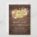 Search for burnt orange bridal shower invitations Falling in love