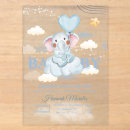 Search for little peanut on the way invitations Watercolor
