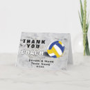 Search for volleyball thank you cards Sand