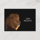 Search for lion business cards Professional